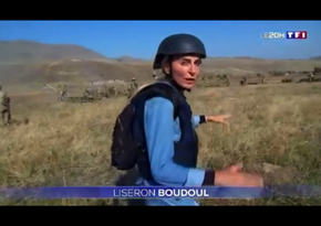 Fransanın TF1 televiziya kanalı cəbhə xəttindən reportaj yayımlayıb