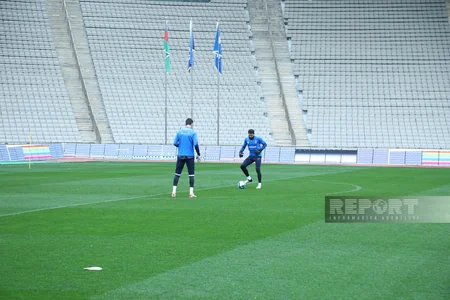 Azərbaycan millisinin Tofiq Bəhramov adına Respublika stadionunda açıq məşqi keçirilib