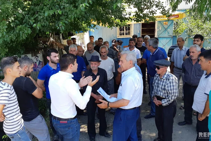 Protest action held in Azerbaijani village in Georgia  PHOTO