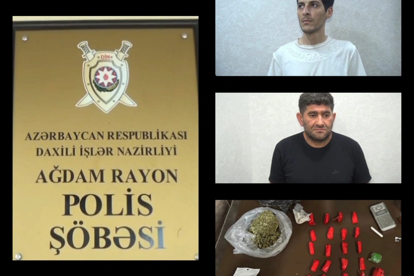 Ağdamda narkokuryer saxlanılıb