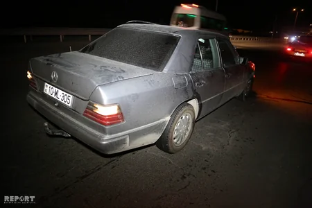Bakıda avtomobil piyadaları vurub, ölən var - FOTO