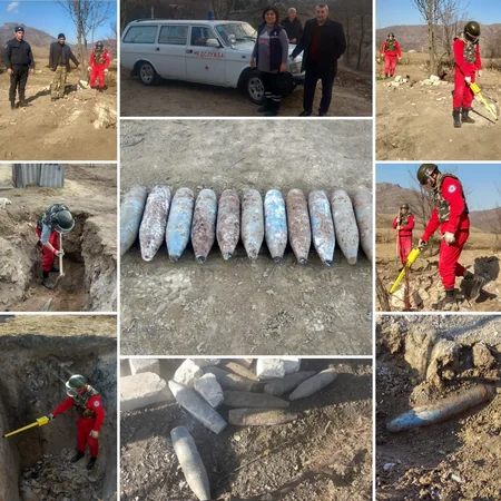 Tovuzda 11 ədəd top mərmisi tapılıb