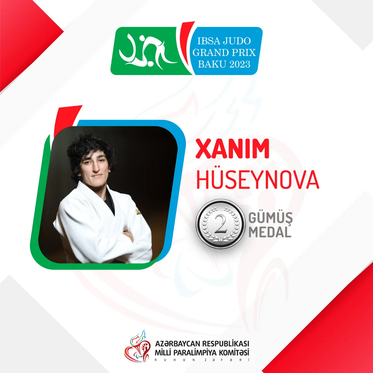 Azərbaycanın daha bir paracüdoçusu Bakıdakı yarışda medal qazanıb