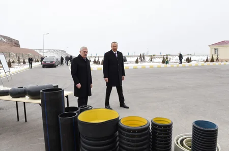 President Ilham Aliyev inaugurates drinking water supply and sewage systems in Julfa and surrounding villages