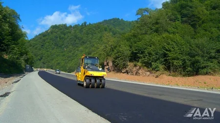 Toğanalı-Kəlbəcər-İstisu avtomobil yolu layihəsi üzrə işlər 41 % icra edilib