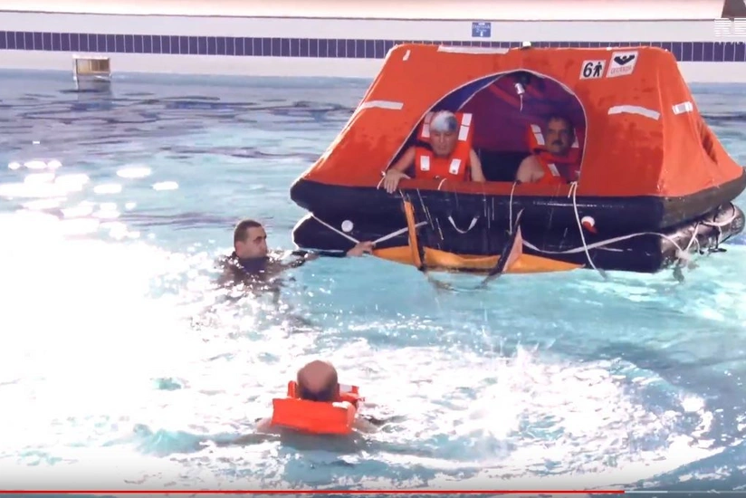 Dənizdə çalışanların təlim mərkəzindən - VİDEOREPORTAJ