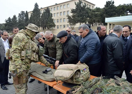 Hərbi liseydə orta ümumtəhsil məktəblərinin hərbi rəhbərləri ilə toplantı keçirilib