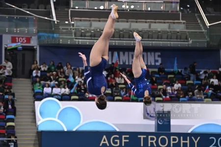 Bakıda batut gimnastikası üzrə Dünya Kubokuna start verilib - FOTOREPORTAJ