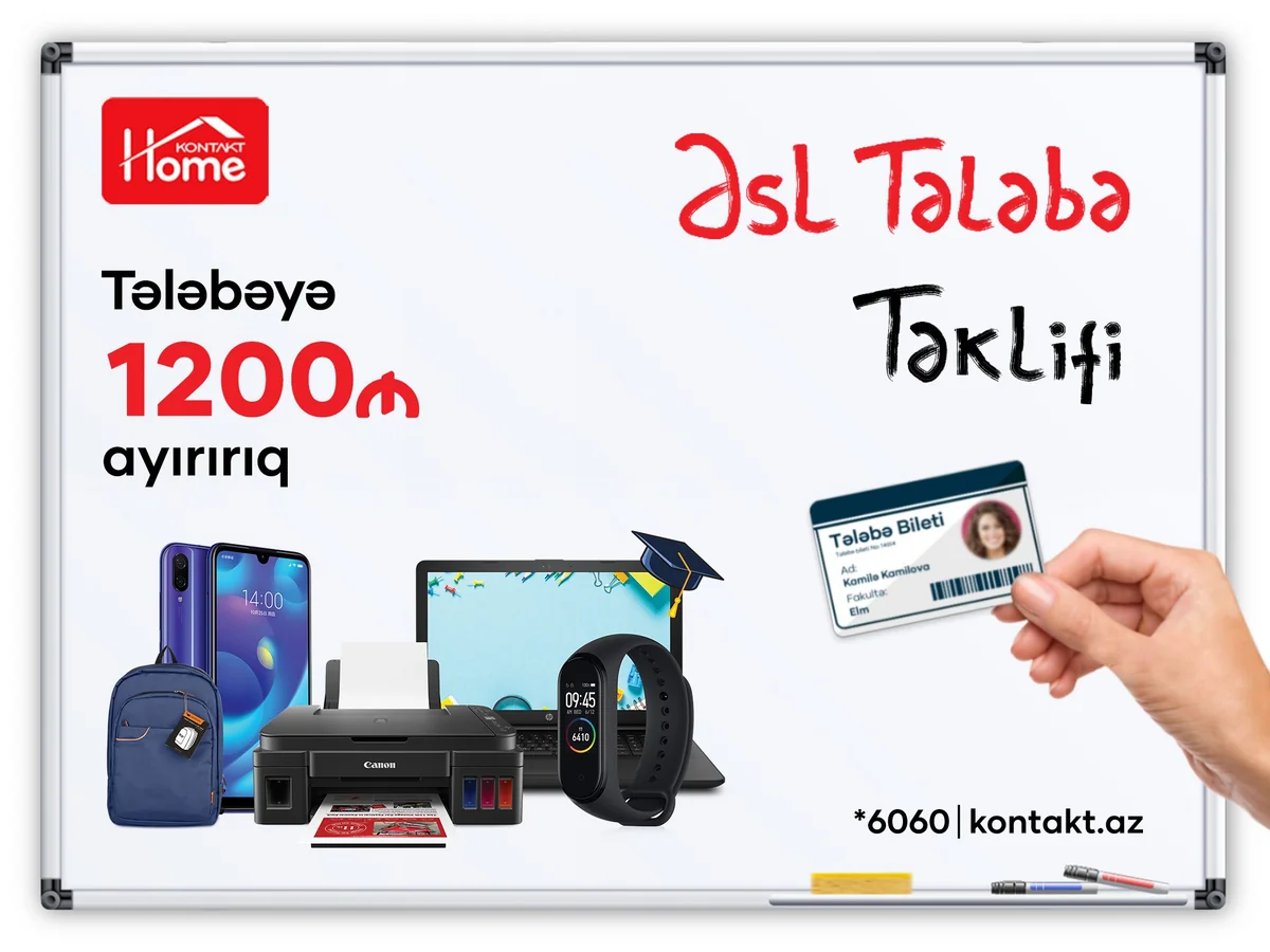 Kontakt Home hər tələbəyə 1200 manat ayırır, bu pula nə almaq olar?