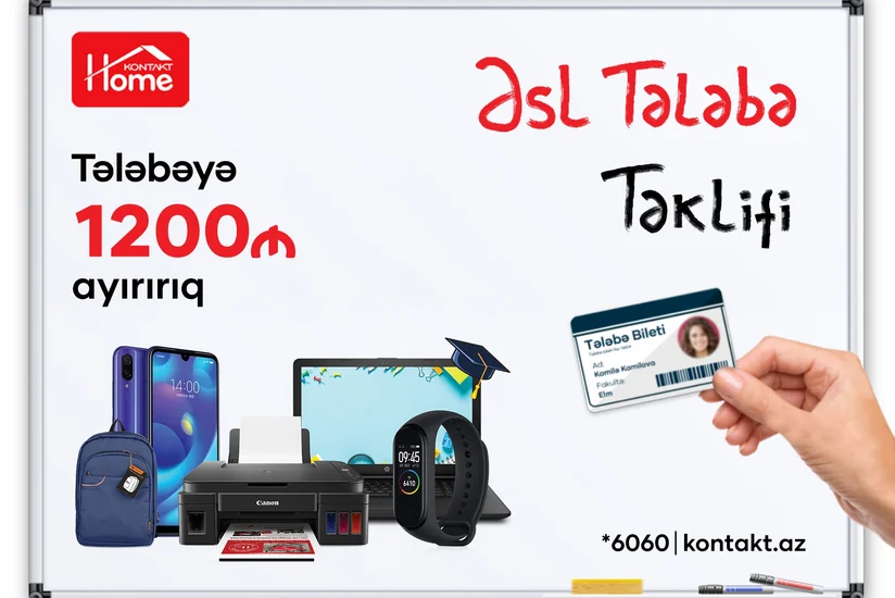 Kontakt Home hər tələbəyə 1200 manat ayırır, bu pula nə almaq olar?