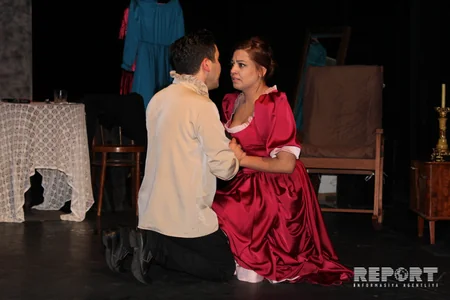 Tbilisidəki Azərbaycan teatrı yeni tamaşa təqdim edib - FOTO