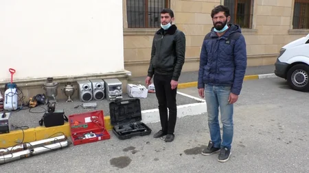 Dübəndi bağlarında 10 evdən oğurluq edən şəxslər saxlanılıb