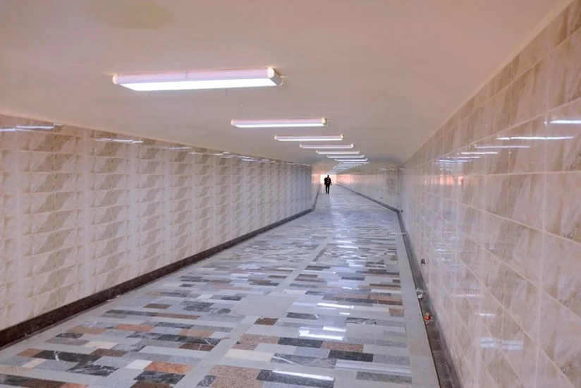 Metronun Dərnəgül deposunda yeraltı piyada keçidi açılıb