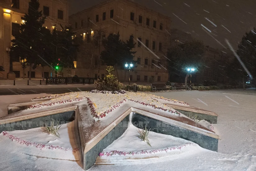 Самая холодная ночь зимы в Баку