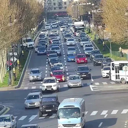 Bakının bir sıra yollarında tıxac var - SİYAHI