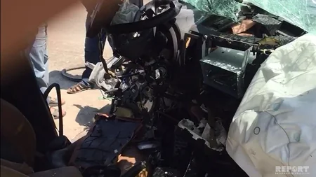 Bakı-Quba yolunda avtobus avtomobillə toqquşub: 1 nəfər ölüb, 10 nəfər xəsarət alıb