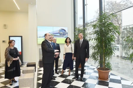 Prezident və birinci xanım Milli İncəsənət Muzeyinin üçüncü korpusunun yenidənqurmadan sonra açılışında iştirak edib - YENİLƏNİB