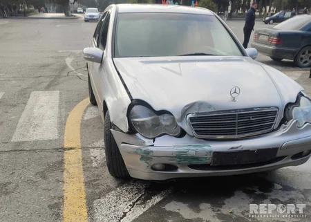 Sumqayıtda iki avtomobil toqquşub - FOTO