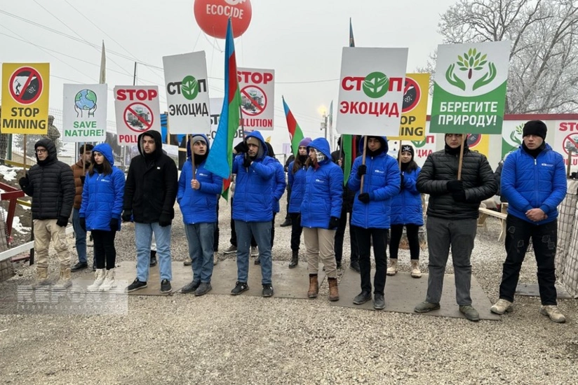 Protest rally on Khankandi-Lachin road enters its 45th day