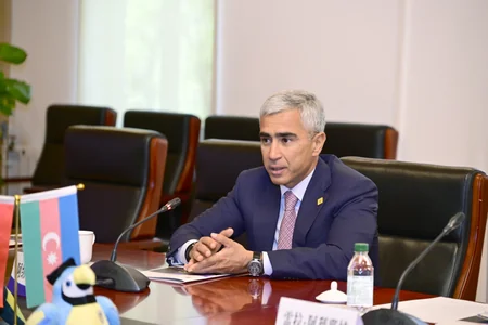 Leyla Aliyeva meets with students of Beijing Foreign Studies University