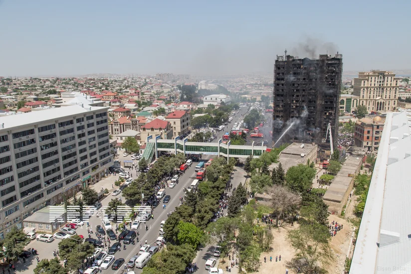 Binəqədidə yanan binaya görə tutulan şirkət rəhbərinin kassasiya şikayəti təmin edilməyib