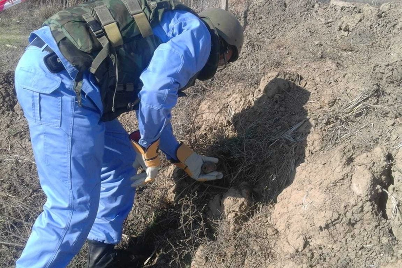 Füzuli rayonunda əl qumbarası tapılıb