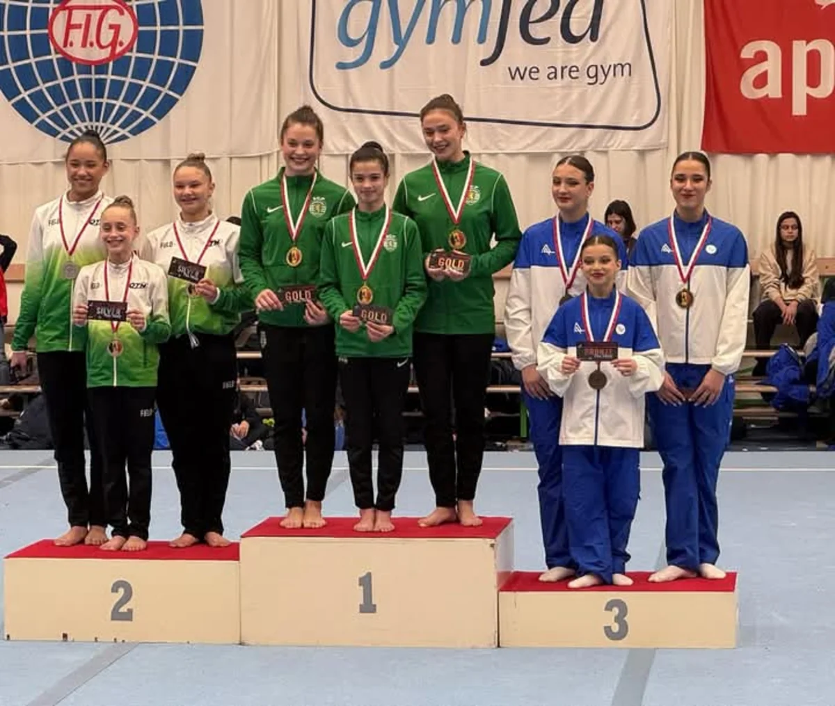 Akrobatika gimnastikası üzrə Azərbaycan millisi Belçikada medal qazanıb