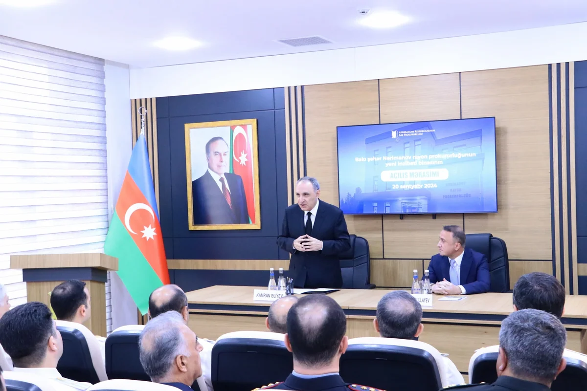 Nərimanov rayon prokurorluğunun yeni inzibati binasının açılışı olub