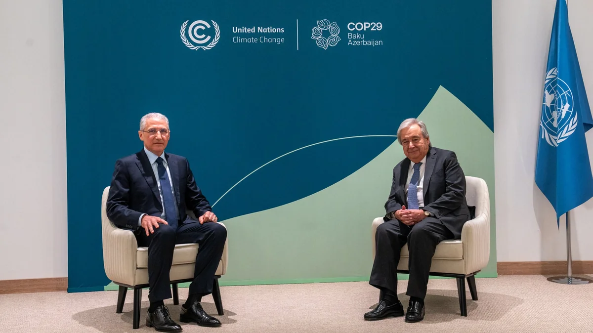 Muxtar Babayev BMT Baş katibi ilə COP29-un iqlim prioritetlərini müzakirə edib