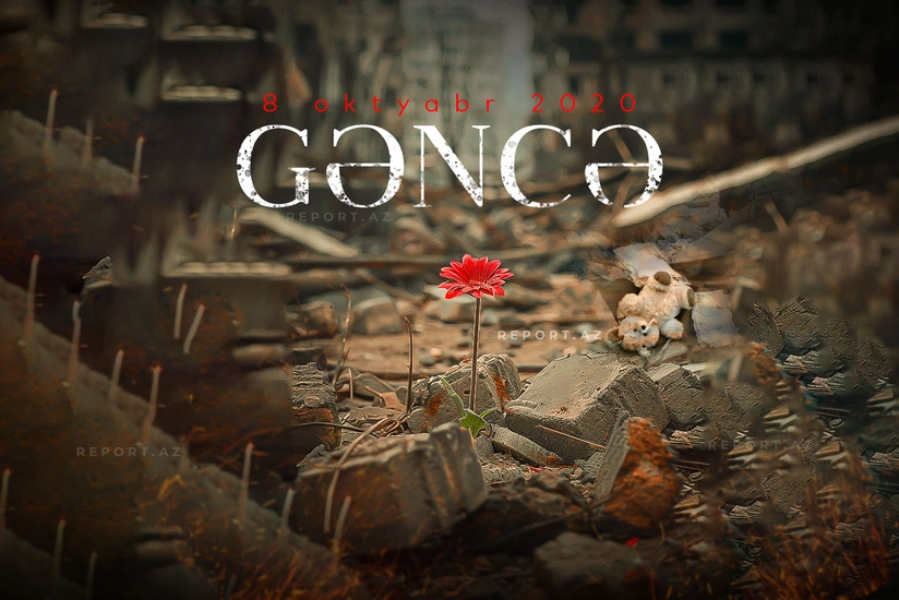 Ermənilərin Gəncəni üçüncü dəfə bombalamasından dörd il ötür