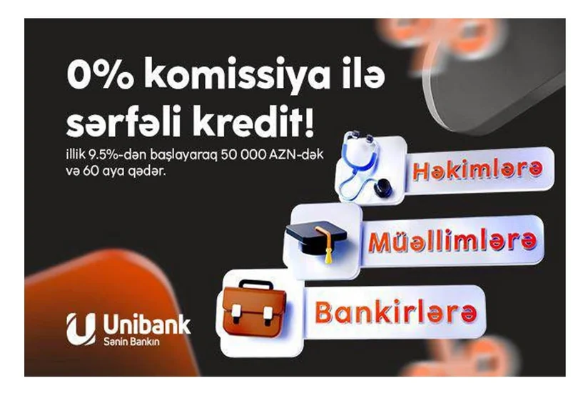 Unibankın komissiyasız kredit kampaniyasının bitməsinə 4 gün qalıb