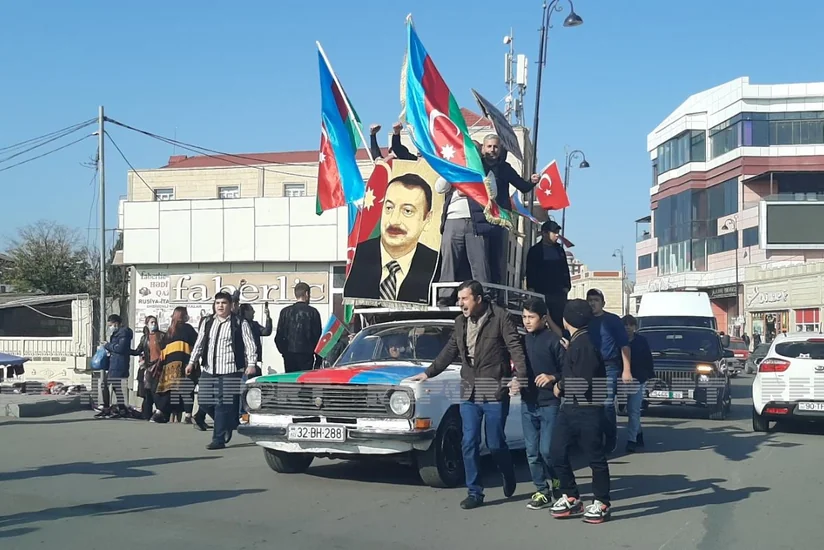 Gəncədə qələbə əhval-ruhiyyəsi