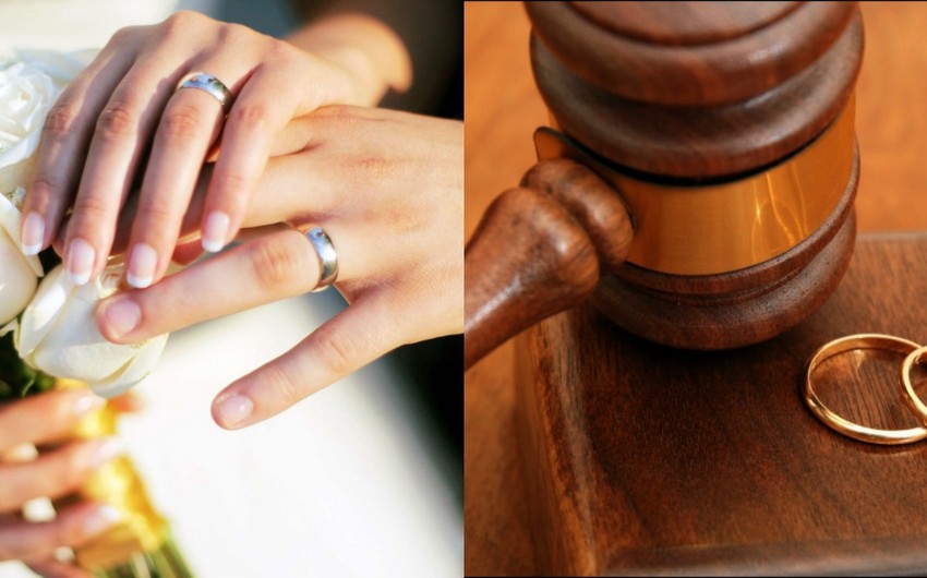 Ötən ilin 11 ayı ərzində Azərbaycanda nikah və boşanmaların sayı açıqlanıb