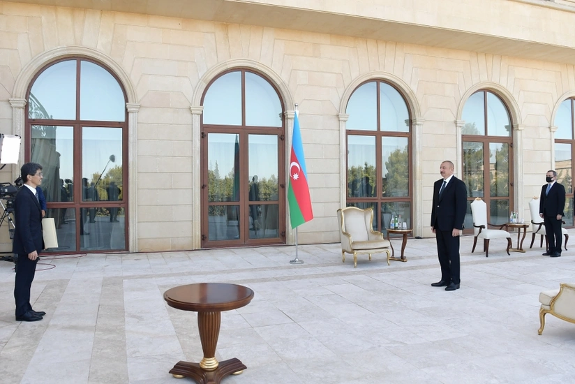 President Ilham Aliyev receives credentials of incoming ambassadors