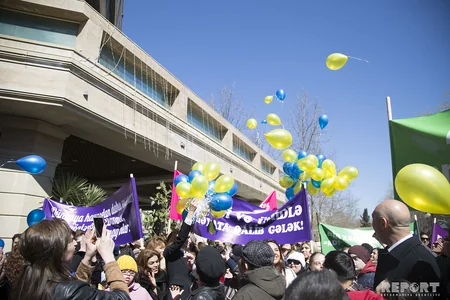 Daun Sindromu Günü ilə əlaqədar Bakıda “Biz də hamı kimiyik!” adlı yürüş keçirilib - FOTO