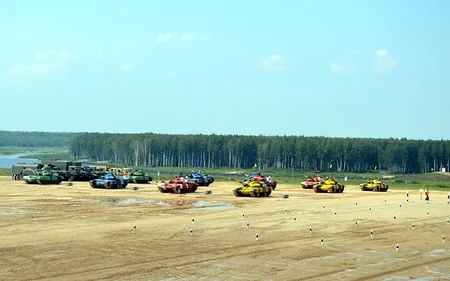 Azərbaycan tankçıları Tank biatlonu müsabiqəsində öz qruplarında birinci olublar