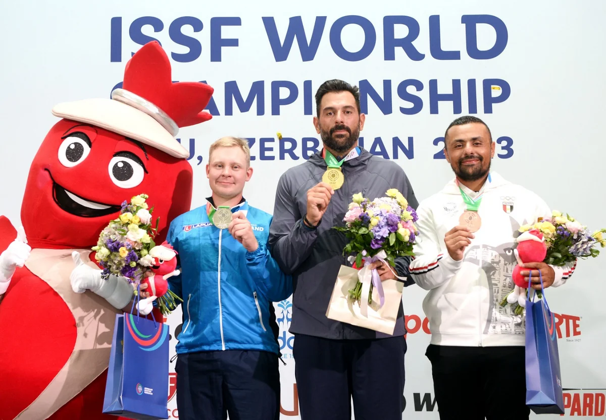Üçqat olimpiya çempionuna qalib gələn yunan atıcı: “Bu, mənim ilk qızıl medalımdır” 