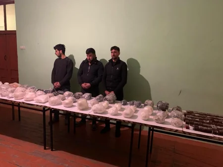 İrandan Azərbaycana 73 kq narkotikin gətirilməsinin qarşısı alınıb, saxlanılanlar var