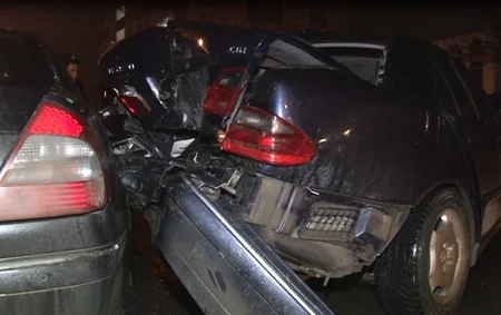 Bakıda sərxoş sürücü qəza törədib - FOTO