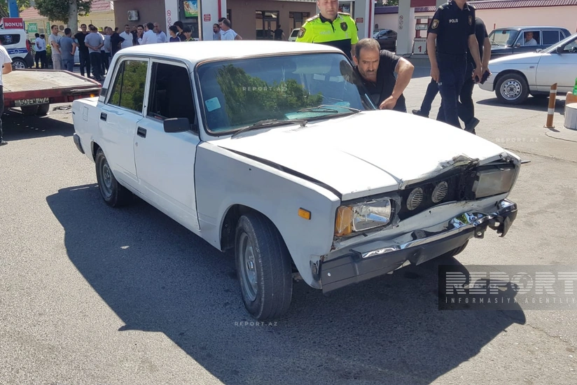 Göyçayda avtomobil motosikletlə toqquşub, ölən var - VİDEO