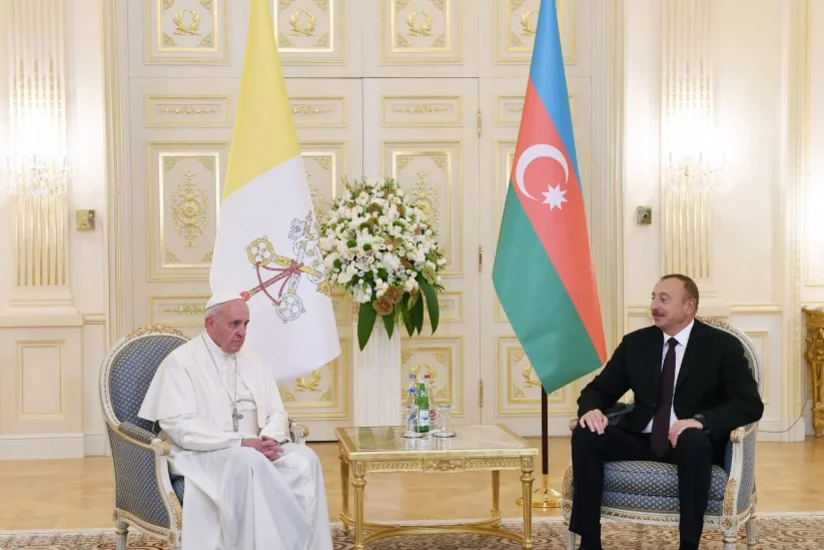 Prezident İlham Əliyev Roma Papası ilə görüşüb