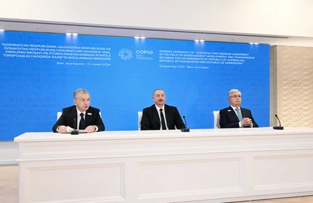 Bakıda Azərbaycan, Qazaxıstan və Özbəkistan prezidentlərinin üçtərəfli görüşü olub - YENİLƏNİB-2