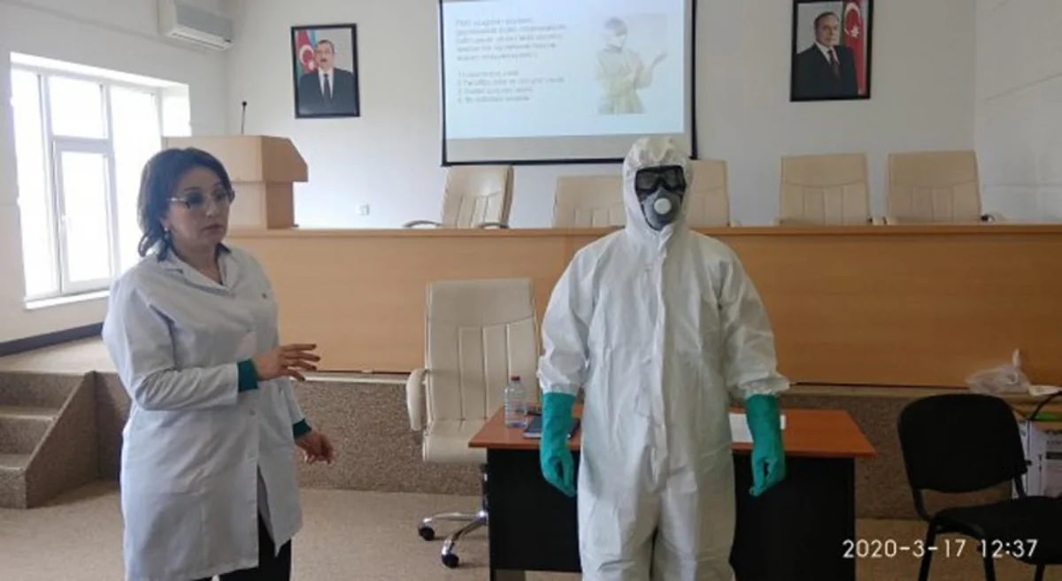 Bakıda koronavirusla mübarizə aparan tibb personalı üçün təlim-treninqlərə başlanılıb
