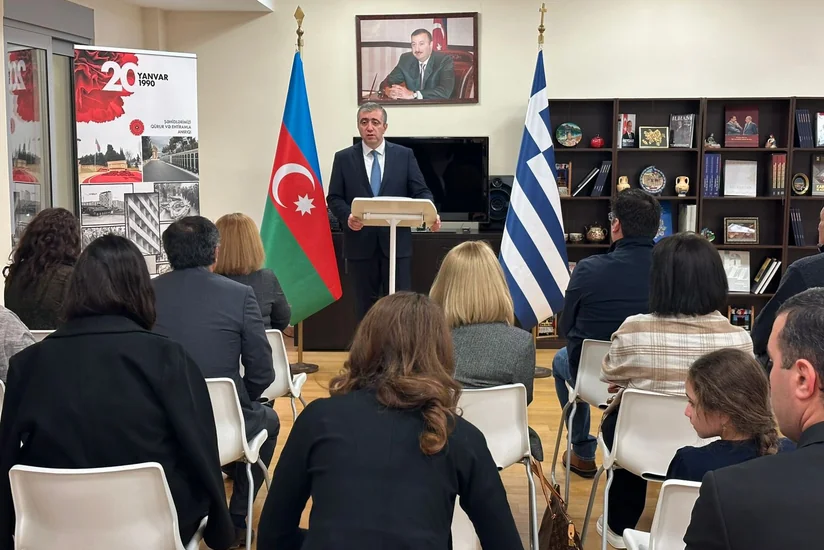 Yunanıstanda 20 Yanvar faciəsinin ildönümünə həsr olunmuş anım tədbiri keçirilib