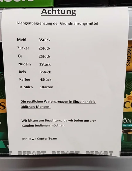 В Германии возник дефицит масла и муки