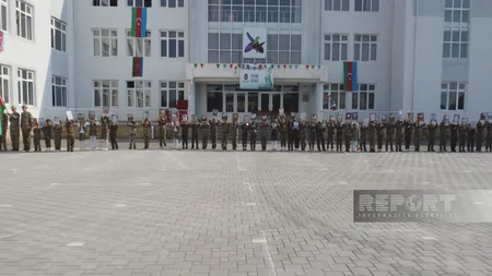 Kürdəmirdə Zəfər Günü münasibətilə fləş-mob keçirilib