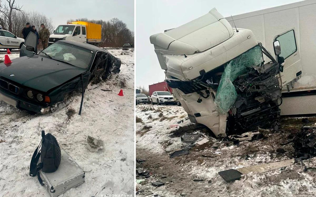 Во Львовской области Украины семь человек погибли в массовом ДТП