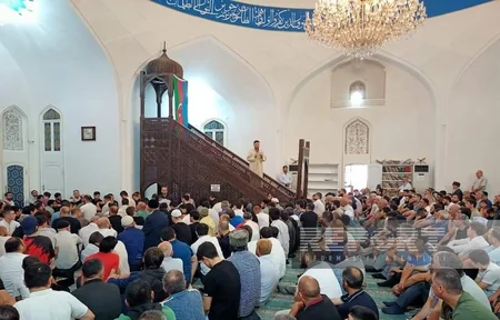 Gəncədə bayram namazı qılınıb