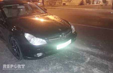 Rixard Zorge küçəsində sürət həddini aşan sürücü qəza törədib - FOTO - VİDEO