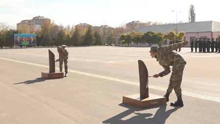 Əlahiddə Ümumqoşun Orduda növbəti buraxılış mərasimi keçirilib